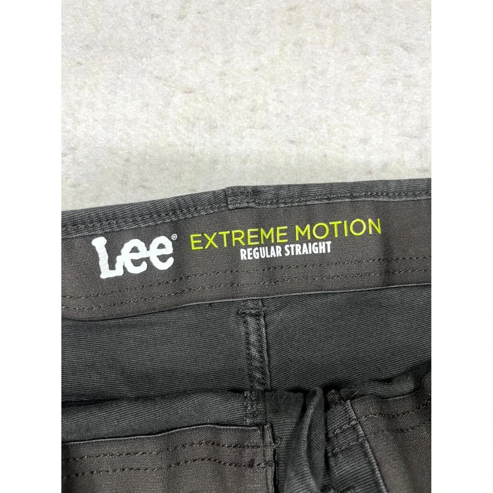 Lee Extreme Motion Cargo Pants Mens 40x32 Gray Comfort Regular Fit Straight Leg